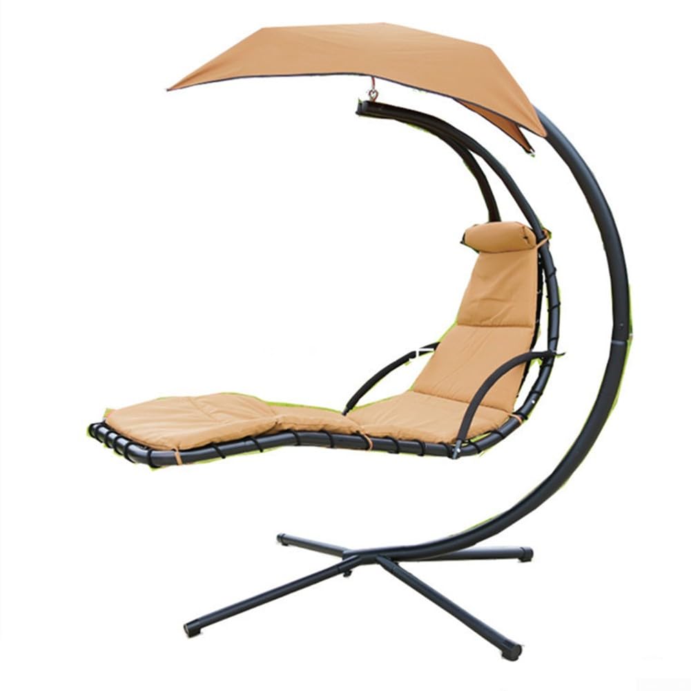Copertura di ricambio per sedia da salotto sospesa e ombrellone in tessuto per chaise longue curve, portico, altalena, impermeabile, con corde di ancoraggio sicure, lavabile in lavatrice