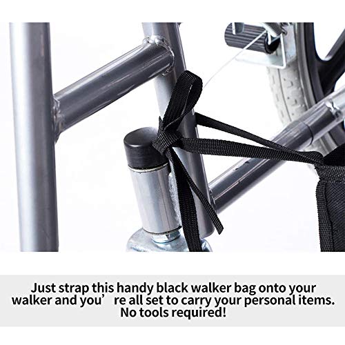 FUSHIDA Walker Bag,Wheelchair Under Seat Rollator Bag,Wheelchairs Storage Bag,Rollators Organizer Basket,Medical Basket & Accessory Organizer Storage Ipad, Books, Shopping and Essentials - Thumbnail 4