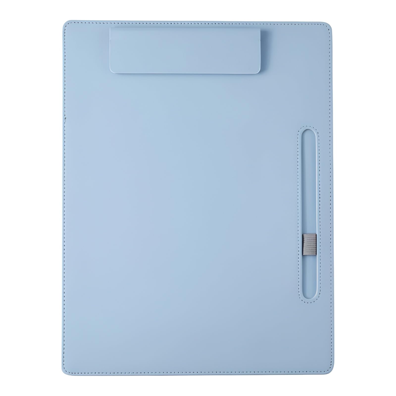 Oddpod™ Soft Premium PU Leather Magnetic Clipboard & Document Holder for Business Meetings, Writing Pad with Pen Holder, Drawing Board, Conference Pad for A4 Sheet (Sky Blue)