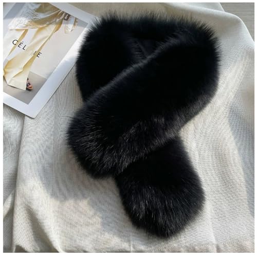 Scarf for Women, Faux Fur Soft Warmer Collar Men Women's Neck Scarves Wraps for Fall Winter Coat Decor3