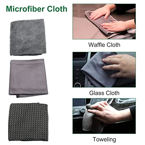 YADIMI 9 Pezzi Spugna per Auto Set di Pulizia, Kit...