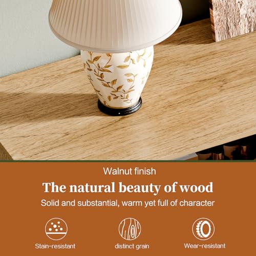 Modern Chest of Drawers with 9 Drawers,Deep Drawers,Clothes Organizer,Large Storage Cabinet for Living Room, Bedroom,Hallway,with Anti-Tipping Device, Oak - Image 6