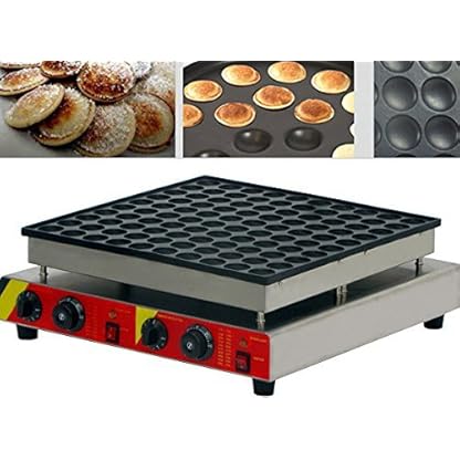 hanchen Instrument? np-545 Commercial 100 Automatische Poffertjes Grill Dutch Mini Pfannkuchen Waffel Maker/Baker/Maschine 110V silber – Bild 3