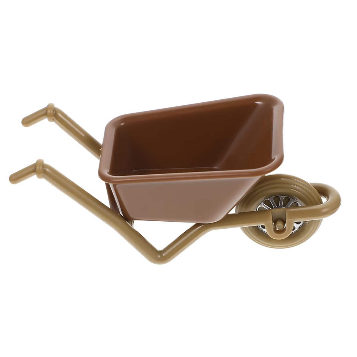 Enwye Small Dollhousee Miniature Wheelbarrows Landscape Cart Miniature Wheelbarrow Garden Wheelbarrow, Dollhouses Decor and Flower Pots(Green)