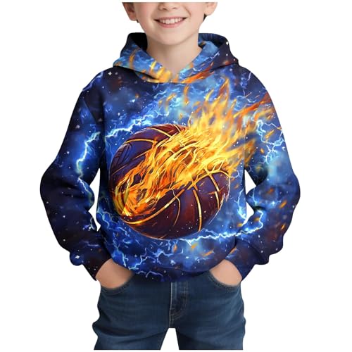 Boys Fleece Hoodies 3D Printed Hooded Sweatshirts Kids Novelty