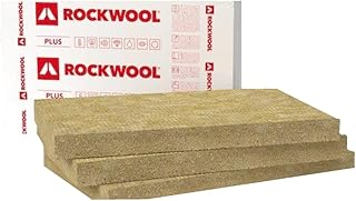 Rockwool Rockmin Plus Steinwolle Platten Trennwand Dämmung Isolierung λ-0.037 - 50 - 100mm (braun, 50mm - 10,98m²)