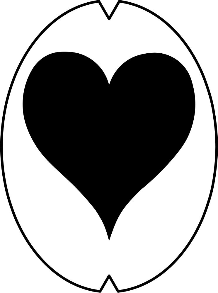 Creative Tennis Racquet Stencil - Heart