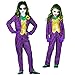 Widmann - Costume per bambini Evil Clown, giacca con camicetta e gilet, pantaloni, guanti, joker, psichico, killer, costume, travestimento, feste a tema, carnevale, Halloween