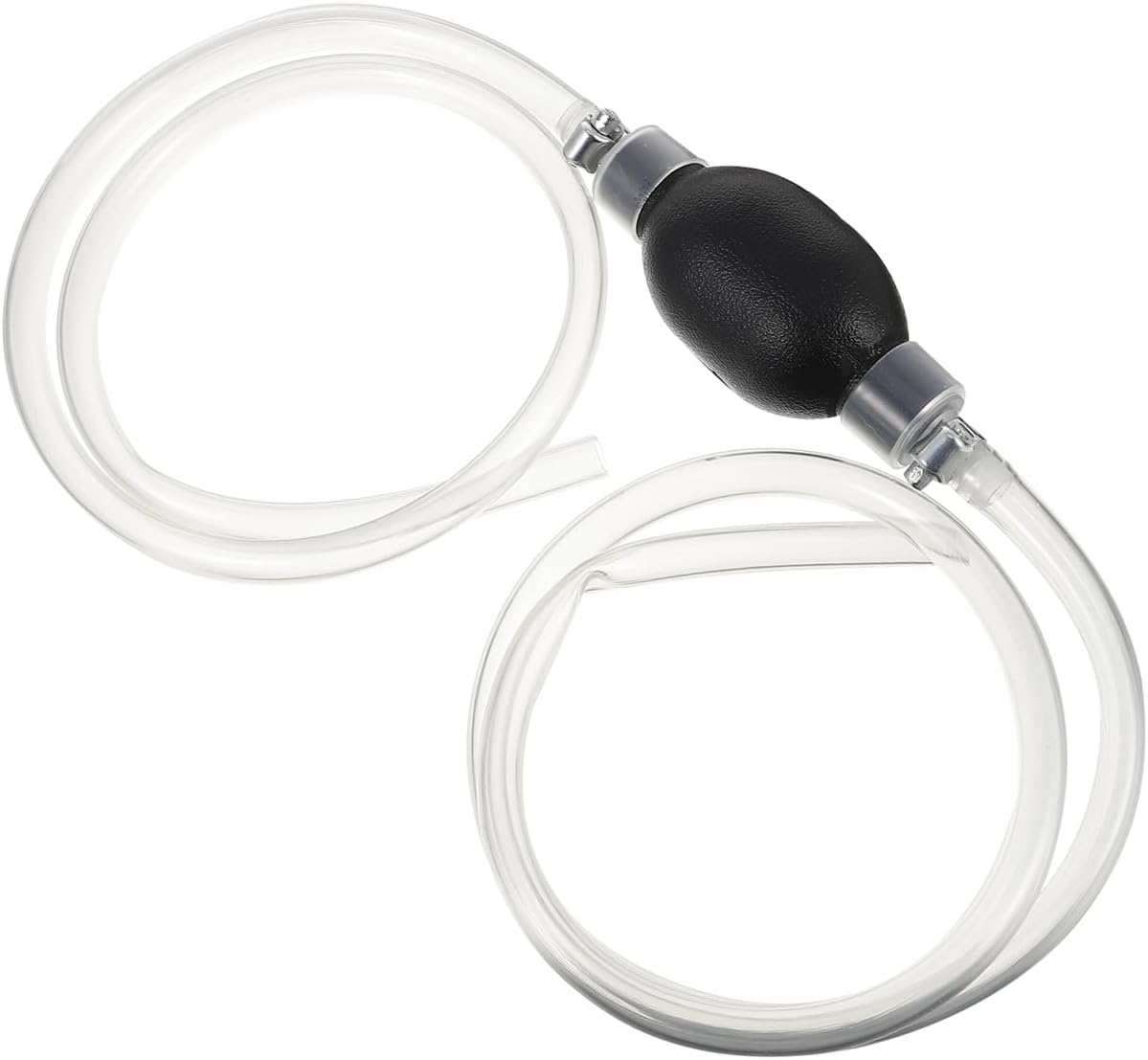 Ipetboom Manual Hand Pump Fuel Transfer Siphon Hose Gasoline Suction Pump for Car Fuel Oil Water Transfer with Corrosion-resistant Rubber Hose