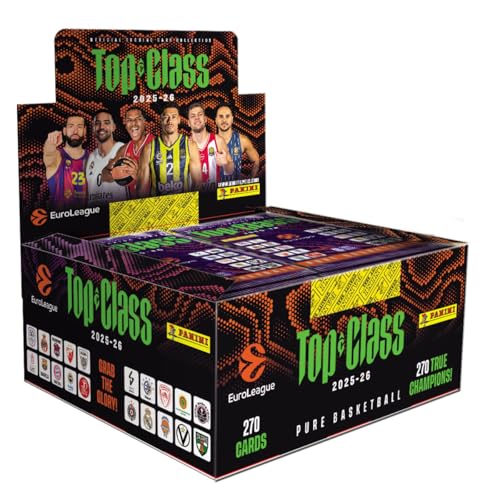 Panini 2025-26 EuroLeague Top Class Official Card Collection (Box mit 24 Packs)