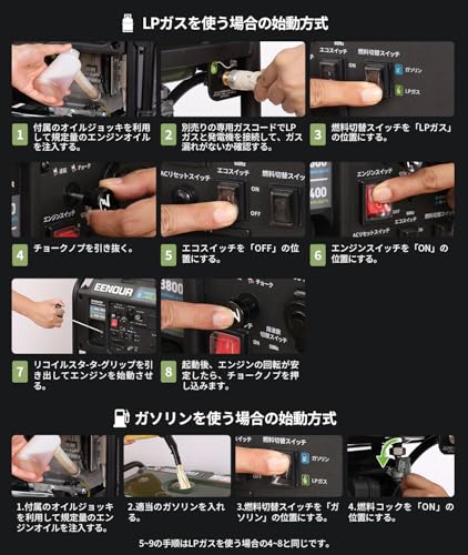 EENOUR インバーター発電機 DK4000iODF の商品画像 6