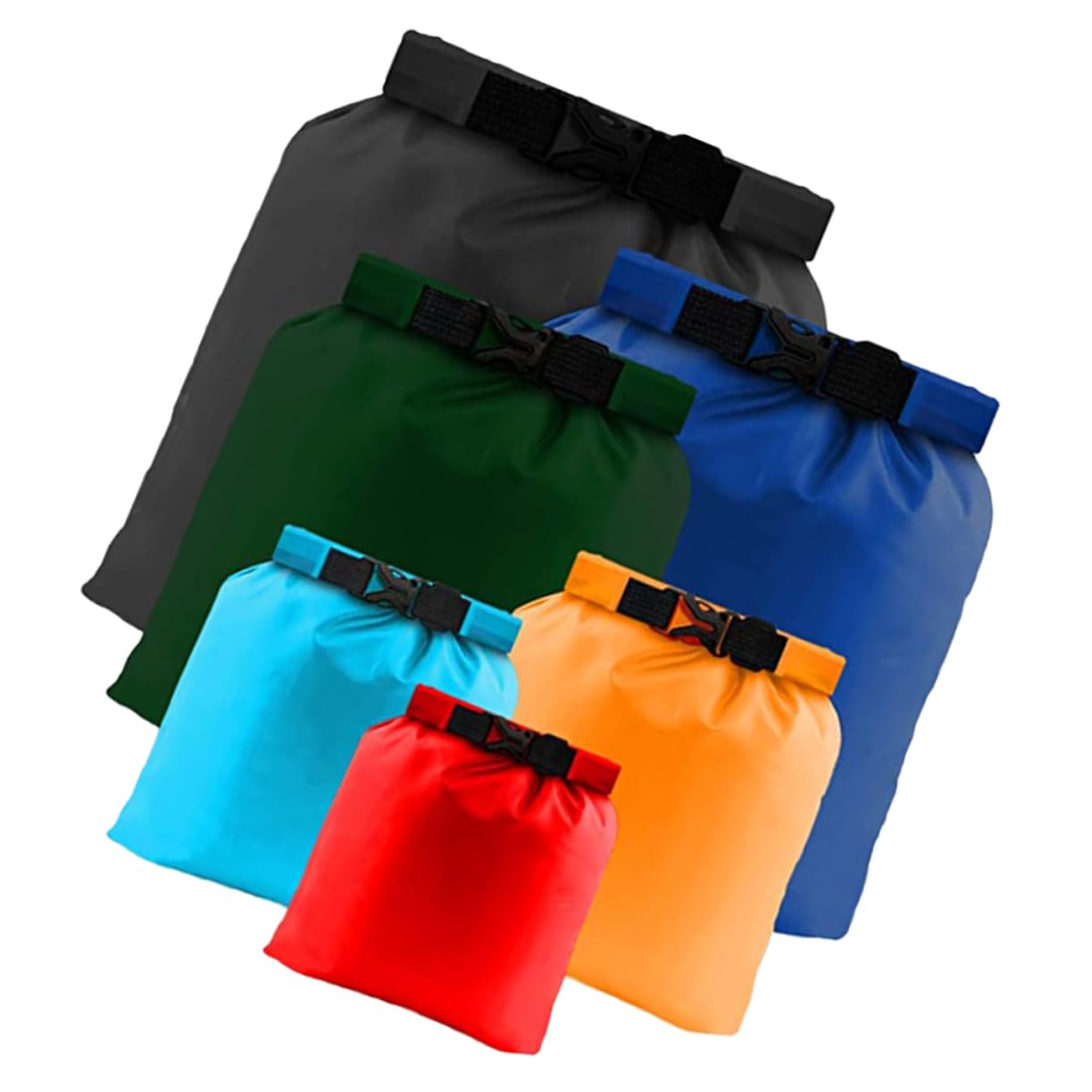 Toddmomy 12pezzi Sacche Impermeabili Arrotolabili Per Attività Outdoor Compatte Per Abbigliamento e Accessori Per Kayak Rafting e
