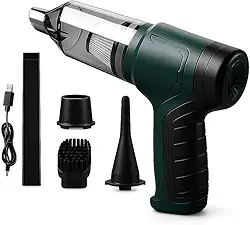 Aspirador de pó portátil Turbo sem fio coletor de pó doméstico 3 em 1 soprador de sucção multifuncional Premium, Para Limpeza de carro, sala, cozinha, quarto, banheiro, escritório, Recarregável