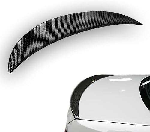 Alerón trasero para maletero – Alerón trasero exterior de fibra de carbono con kit de accesorios para BMW F30 Sedan 12-16