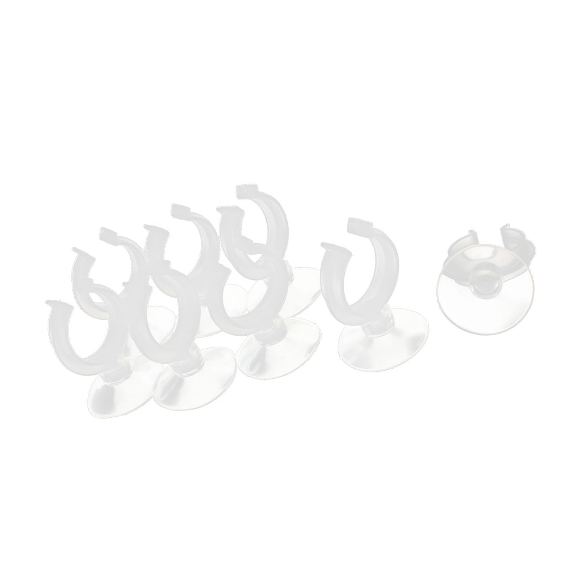 CAPASTEC Aquarium Suction Cup, Tube Heater Clip Holder Suction Cup for Aquarium Fish Tank(Clear, 8Pcs)