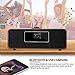 MS3 Stereo Smart Music System with Internet Radio, FM Digital Radio,Clock Radio,Spotify Connect,Bluetooth Speaker,WiFi Speaker,Headphone-Out,Alarms,Presets,Remote and App Control–Walnut