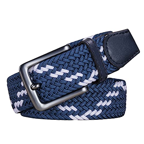 Image of AGEA Elastic Stretch Woven Braided Waist Belt for Men and Women