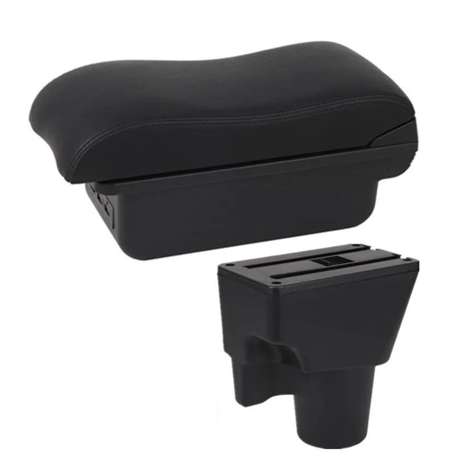Noheeu B Black Line 3Usb Armrest Box With Multifunctional Support Pu Cushion Car Interior Modification Accessories For Picanto 3X-Line