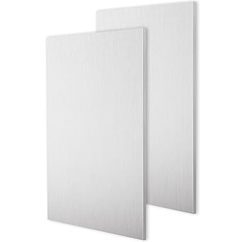 2 Pack 6061 T6 Aluminum Sheet Metal 6 x 11.8 x 0.236 (1/4) Inch Flat Plain Plate Panel Aluminum Sheet Plate Finely Polished and Deburred, 6mm Thick