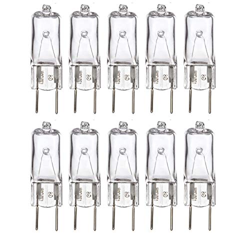 Sterl Lighting โ 20 Watt 120V G8 Bulb 2 Pin Base T4 JCD Type Wall Sconces Halogen Replacement for Under Cabinet / Counter & Puck Light Bulbs 1.73Inch 280Lm 2700K Warm White Clear โ 10 Pack Sterl Lighting โ 20 Watt 120V G8 Bulb 2 Pin Base T4 JCD Type Wall Sconces Halogen Replacement for Under Cabinet / Counter & Puck Light Bulbs 1.73Inch 280Lm 2700K Warm White Clear โ 10 Pack