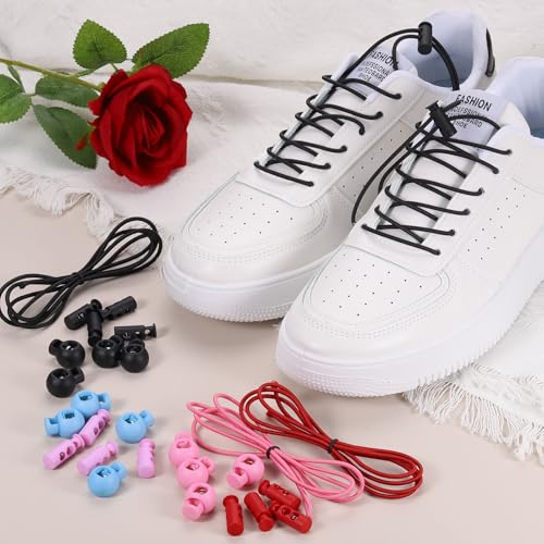 Clip d'arrêt à ressort en plastique double trou et cordon extensible pour chaussures - 5