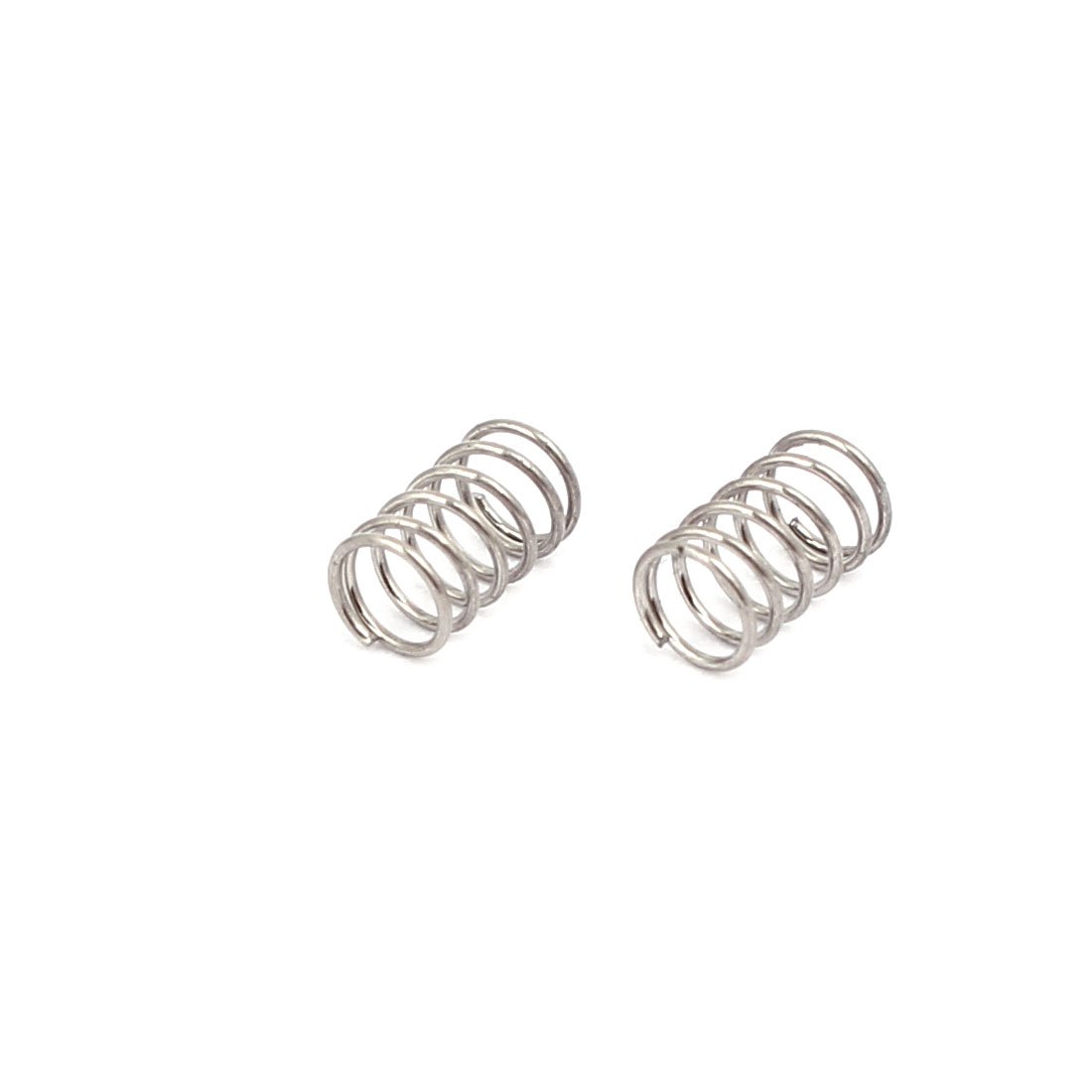 Image secondaire de sourcing map Ressort de Compression 0.3mmx3mmx5mm 304 Acier Inoxydable Argenté 10pcs