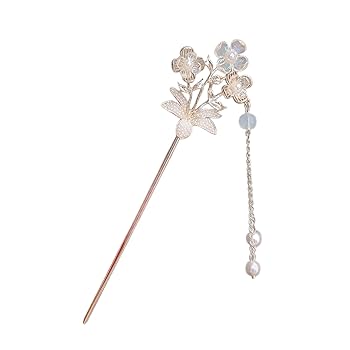 アンティーク SPM刻印 珊瑚 真珠 オパール ヘアークリップ 髪飾り アンティーク 彫金 オパール 真珠(パール) オニキス SPM刻印