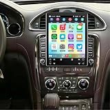 Car Stereo Radio Compatible for Chevrolet Traverse 2009-2017 with Carplay Android Auto GPS Navigation 9.7in Touchscreen Car Radio Player with Bluetooth Wifi FM/RDS SWC Split Screen + Backup Camera