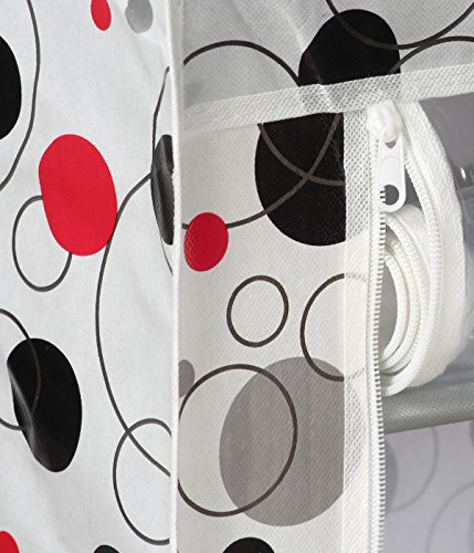 Image of GTC Light Weight Foldable Shoe Shelves Storage Organizer for Home and Office (6 Layer) (White Circle)