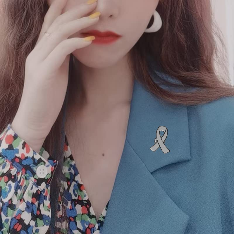 Image of Awareness Ribbon Pin Multicolor Cause Awareness Lapel Brooches