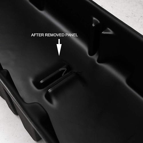 Miniatura 5 de Caja de cambios negra para debajo del asiento, caja organizadora de carga compatible con Ford 150 Supercrew 15-22  17-22 F250 F350 F450 F550