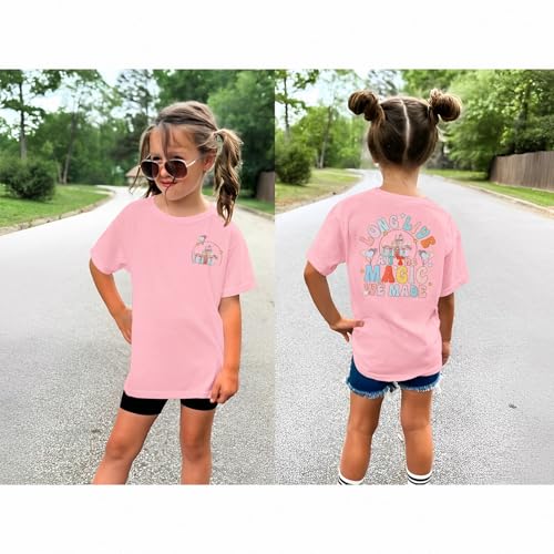 Image of GLIGLITTR Girl Magical Shirt Magic Kingdom Shirt Long Live All The Magic We Made Tshirt Holiday Castle Family Vacation Outfit