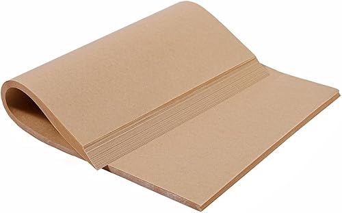 Butai 80 hojas de papel pergamino para hornear, antiadherentes, precortadas, para hornear, asar a la parrilla, freidora de aire, cocinar al vapor de