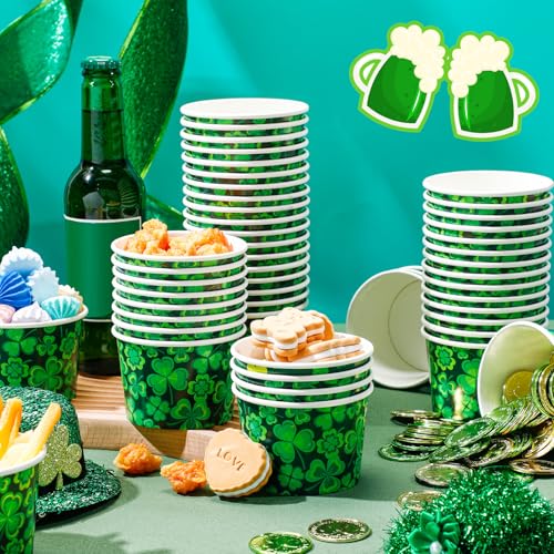 Gobelets en papier 255 ml pour simplifier le service des glaces à la Saint-Patrick - 3