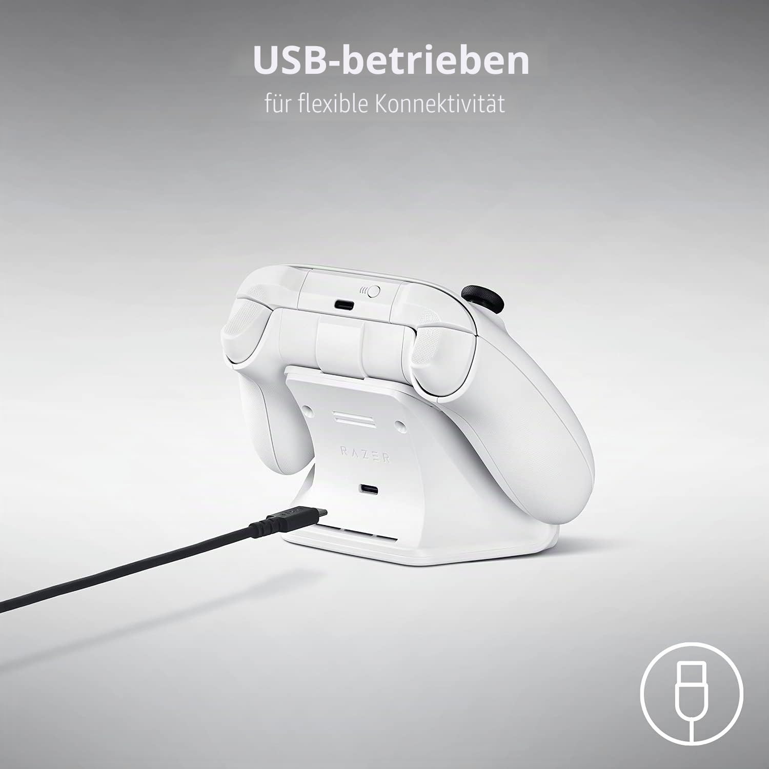 Razer Universeller Schnellladeständer für Xbox Series X|S: magnetisches, sicheres Laden, perfekt passend zu Xbox Wireless Controllern, USB-betrieben, Pulsrot (Controller separat erhältlich) Pulse Red