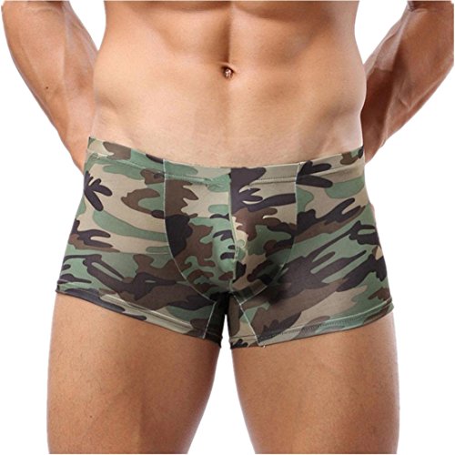 Bóxers Hombre, Calzoncillos de Hombres Calzoncillos camuflados Lenceria Hombre (XL, Camuflaje)