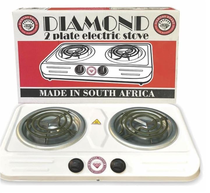 Diamond - Double Electric Spiral Hotplate Stove (White) : Amazon