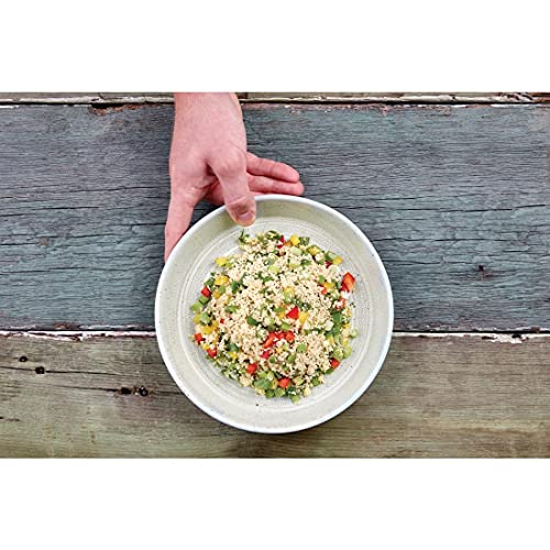 Olympia Cavolo Flat Round Bowls Spring Green 220mm (Pack of 4), 220 mm - Image 2