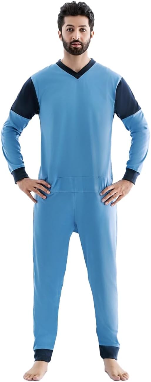 Comfort & Care Apparel Pflegeoverall mit Rückenreißverschluss lang Größe S/M/L/XL/XXL / 3XL