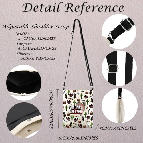 RDR2 Inspired Gift Are A Fish Crossbody Bag Games Player Gift Video Gaming Gift RPG Gift3