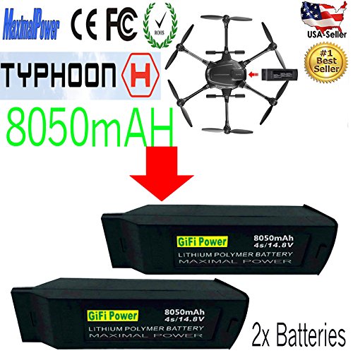 MaximalPower Gifi Power 8050mAh 14.8V 4S High Power LiPo Flight Battery for Yuneec