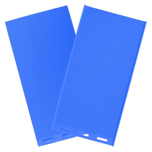 Tofficu Molde de Silicona para Velas de Cera de Abejas Molde DIY de Panal Reutilizable Láminas de Panal para Manualidades Accesorio Práctico y Fácil de Limpiar y Ligero Color Azul