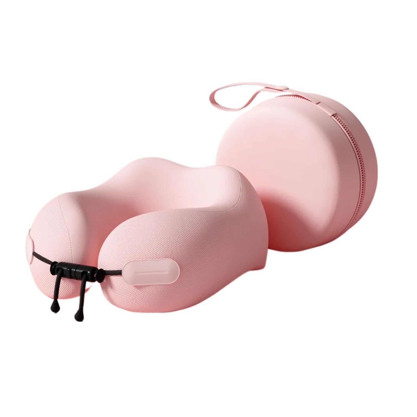 Generico Cuscino for il collo in memory foam da viaggio portatile a forma di U, compatibile con comfort domestico dell'aereo o dell'ufficio(Pink)