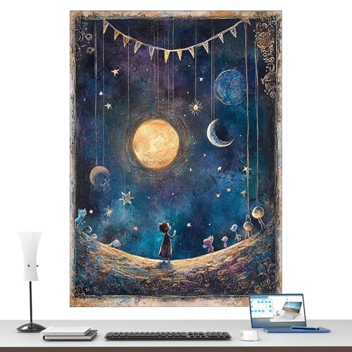 Puzzle Noche Estrellada con acabado de brillantina de 1000 piezas para un regalo inolvidable