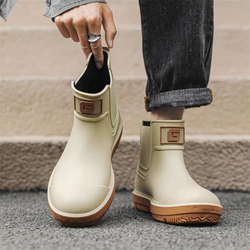 Men Short Ankle Boots Women Waterproof Rain Boots Outdoor Garden Shoes3