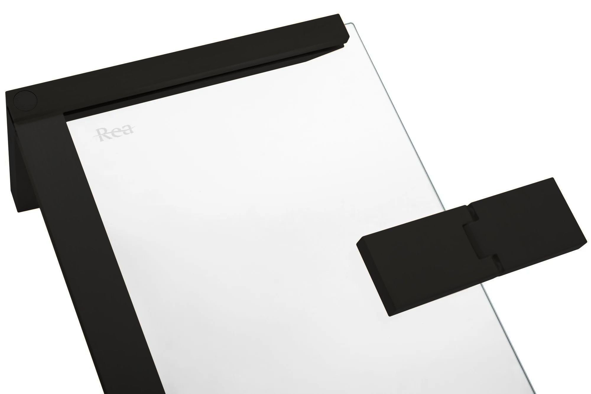 Rea - Box Doccia Black 80X80 Cabina Doccia Senza Piatto Doccia Vetro Di Sicurezza Temperato Transparentne 6mm (Nero Opaco) Porta: 80 Parete: 80 cm