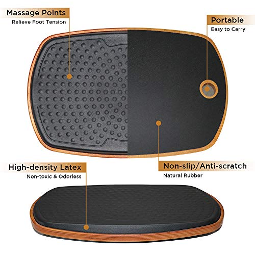 Ergohead Standing Desk Anti Fatigue Mat Balance Board, 360° Rotation