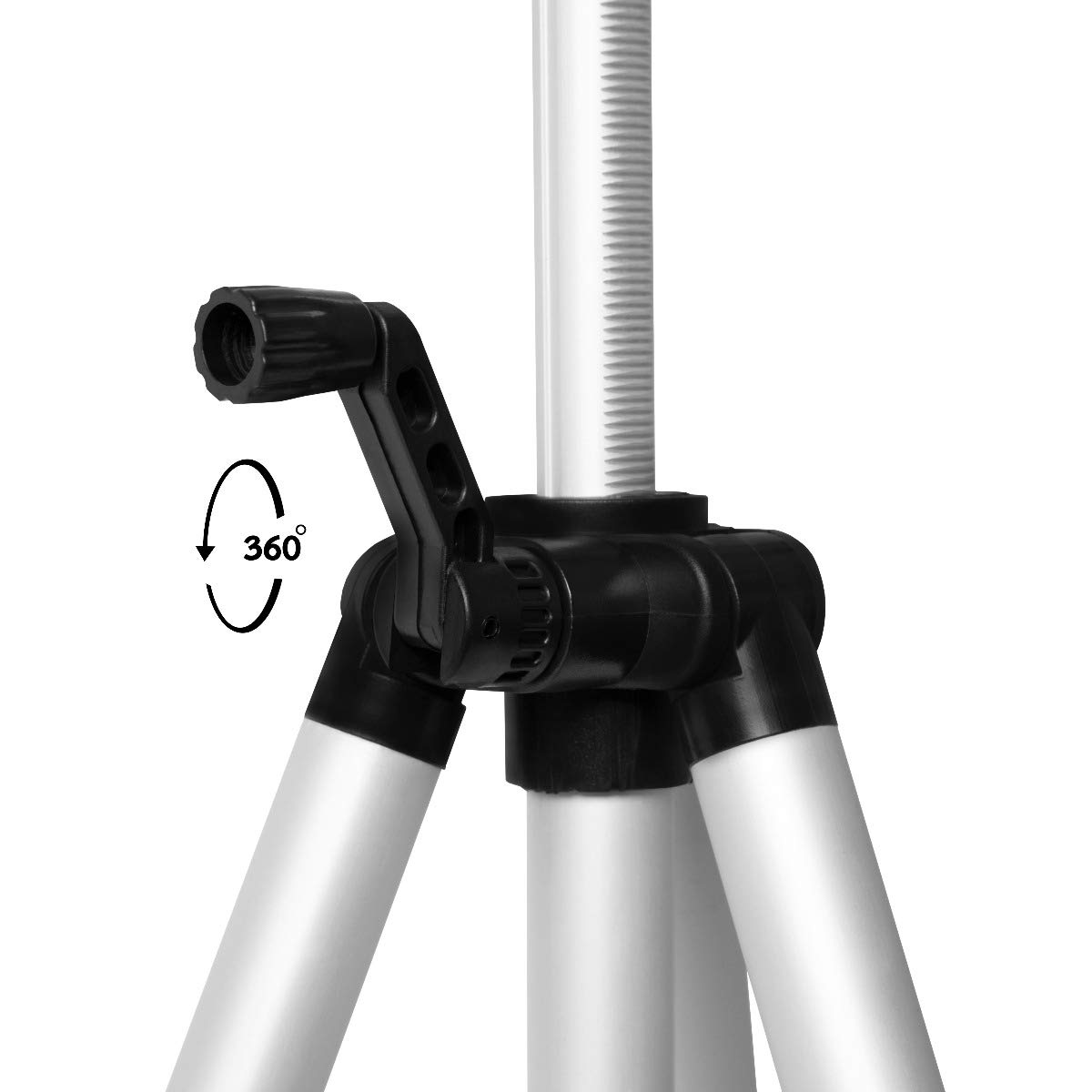 VONROC Trípode para Herramientas de medición 37-110cm - Trípode - Universal ¼ - Trípode para construcción - Trípode para láser - Incluye Bolsa de Almacenamiento