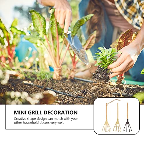 Set de 3 mini rastrillos de jardinería GANAZONO miniatura 3