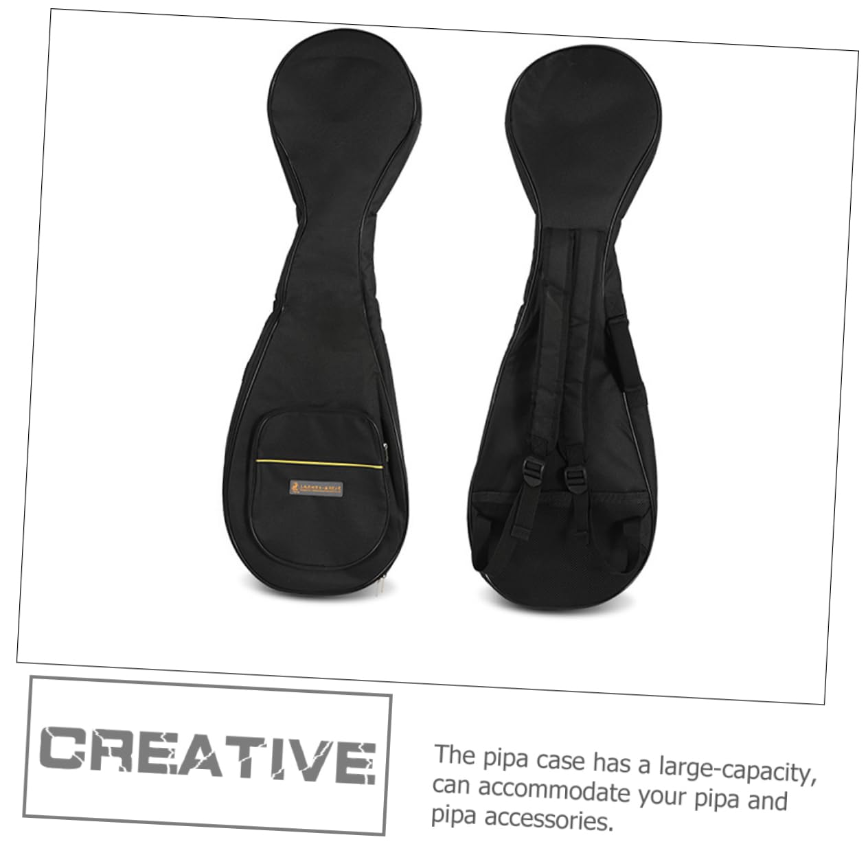 Toyvian Oxford Stoff Tasche für Pipa mit Großem Fassungsvermögen und Tragegurt Robuste Instrumententasche für Täglichen Gebrauch